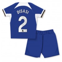 Chelsea Axel Disasi #2 Domáci Detský futbalový dres 2023-24 Krátky Rukáv (+ trenírky)